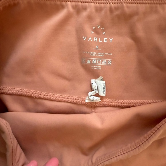 Varley Pink Leggings with Laser Cut Design - Picture 2 of 3